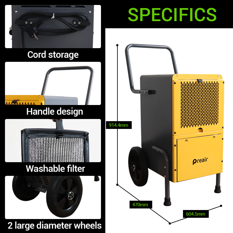 Pr50 Warehouse Dehumidifier Details