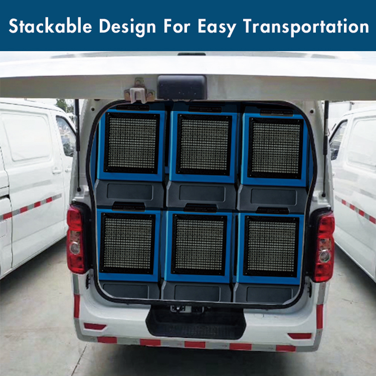 Lgr85l Dehumidifiers Loaded in a Van