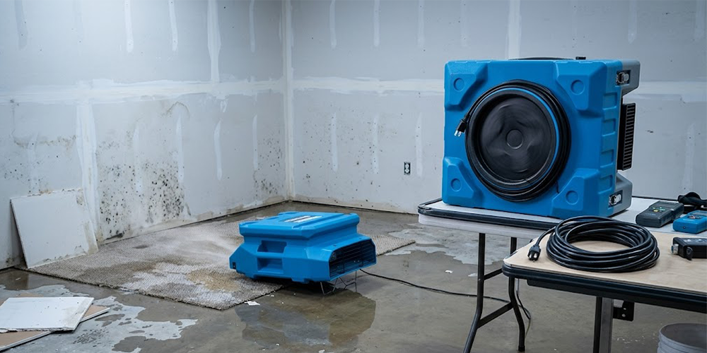 Restoration Fan and Air Scrubber for Water Damage