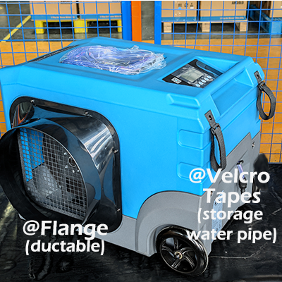 110l Ducted Dehumidifier with Water Pipe