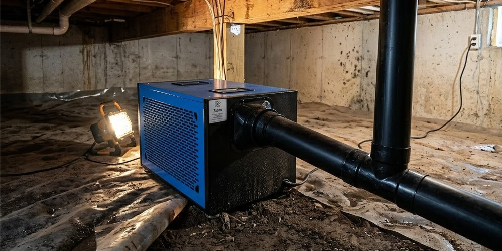 Vt70e Crawl Space Under House Dehumidifier Installation