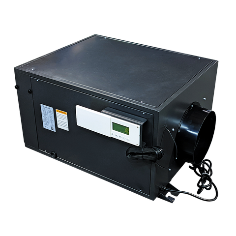 ZETA145 Energy Efficient Above Ceiling Greenhouse Dehumidifier for Crawl Space and Basement