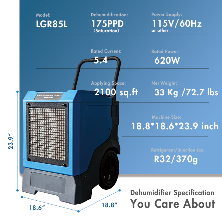 Details of Lgr85l Water Damage Dehumidifier