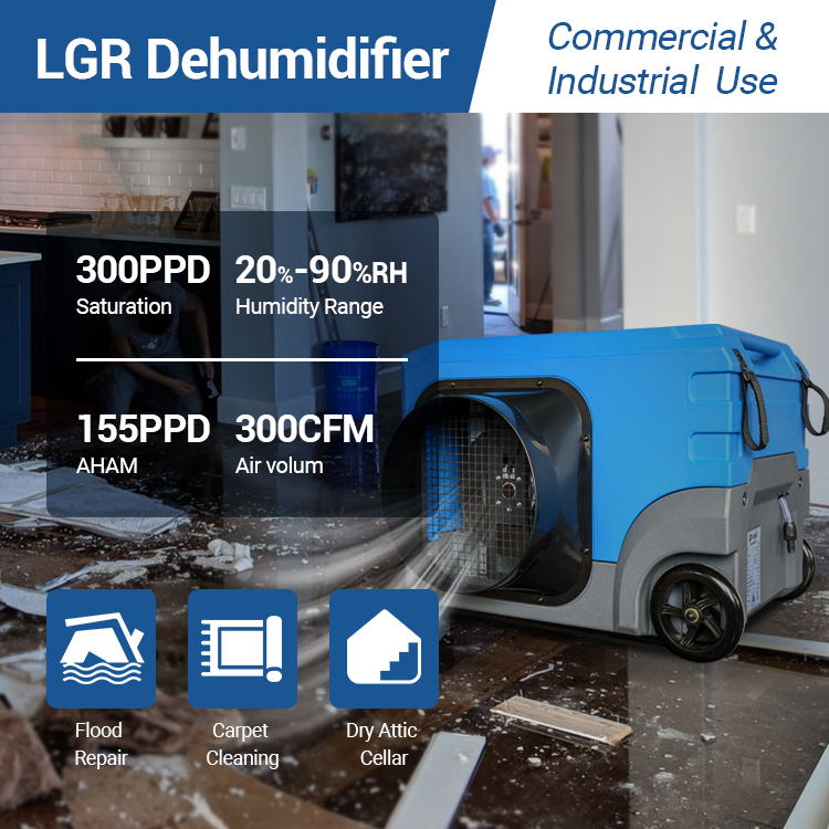 Lgr155 Commercial LGR Dehumidifier for Flooded Basement