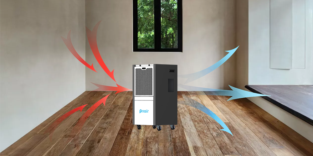 Preair Ht 500 Portable Dehumidifier for Wooden Floor