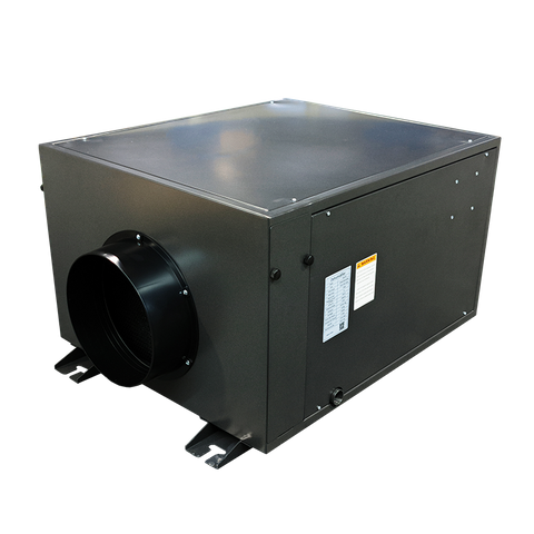ZETA145 Energy Efficient Above Ceiling Greenhouse Dehumidifier for Crawl Space and Basement